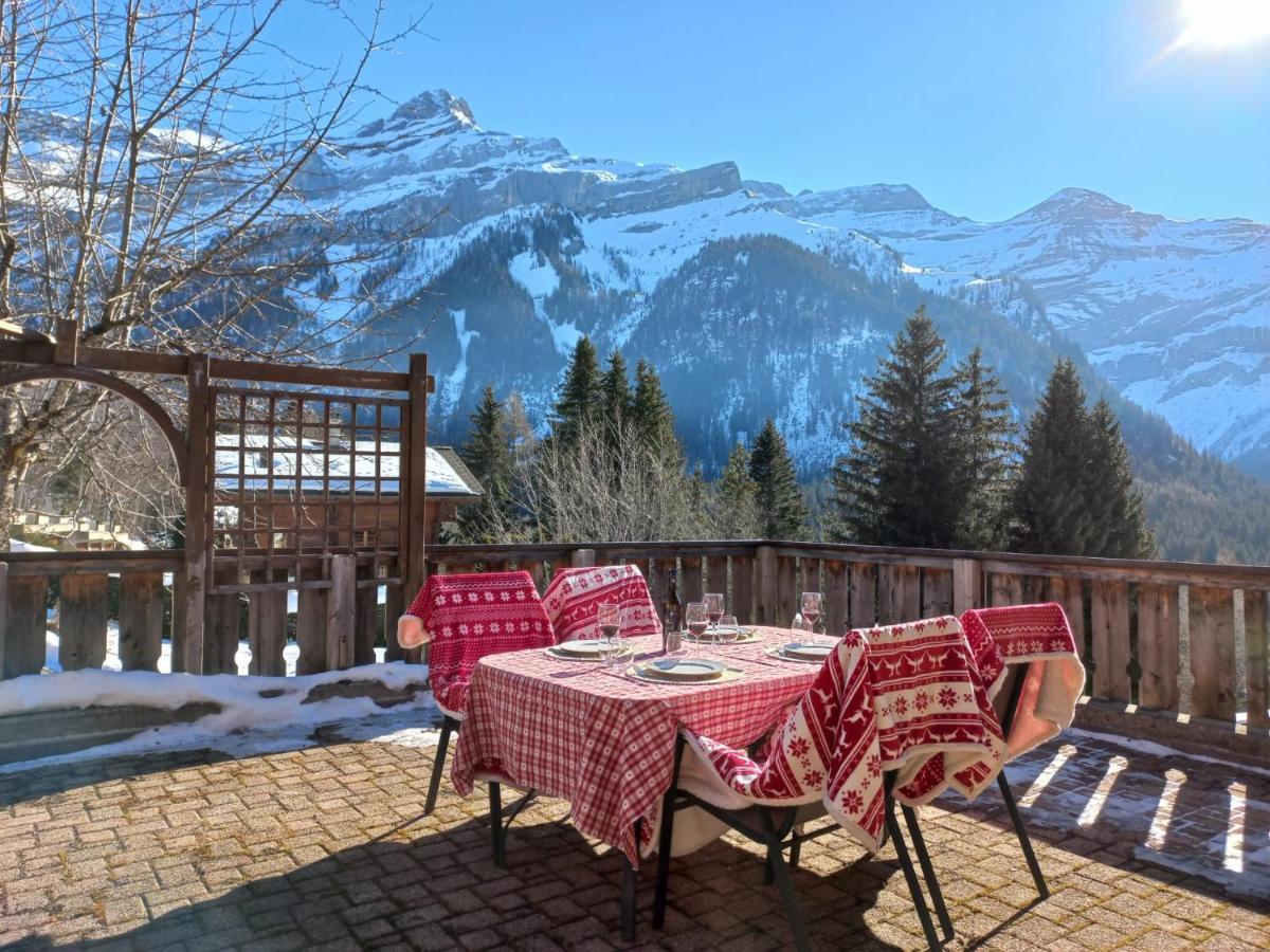 Chambre d'hôtes L'ours Bleu Les Diablerets Exterior foto
